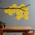 thumbnail image 3 of Fiudx Vinilos Decorativos Para Baño Pasta De Espejo Hexagonal, Pasta Acrílica Para Pared, Pasta De Pared Tridimensional Para El Hogar Liquidación De Ahorros De Verano, 3 of 3