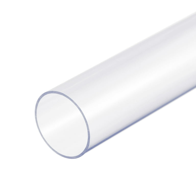 Polycarbonate Round Tube 1.5 OD X 1.0 ID X 1/4 Wall - Clear Extruded Tubing In Multiple Lengths