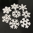 thumbnail image 2 of Manualidades de madera Serie navideña de copos de nieve blancos Decoraciones de madera para el hogar Manualidades creativas, 2 of 6