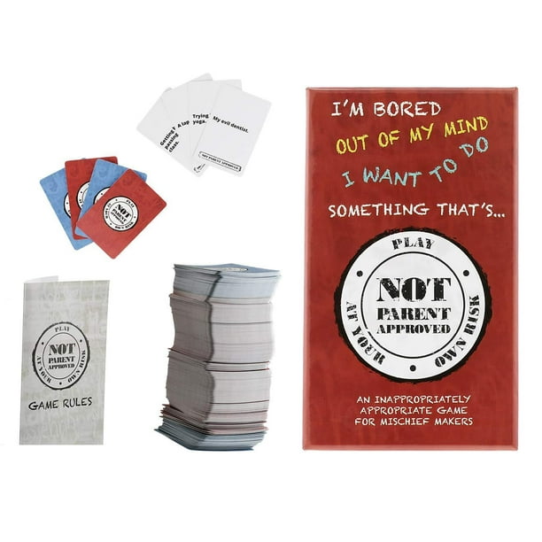 Not Parent Approved: A Fun Card Game and Gift for Kids 8-12, Tweens, Teens,  Families and Mischief Makers â€“ The Original, Hilarious Family Party Game