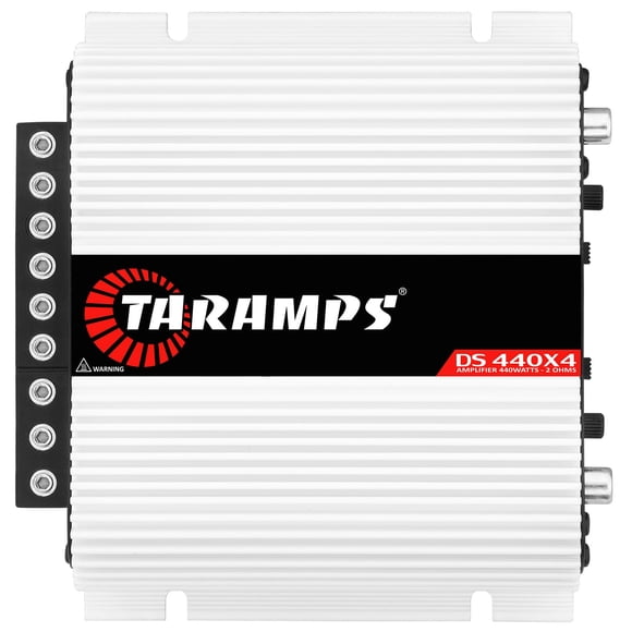 Taramps DS 440x4 2 Ohms Multichannel Amplifier 440 Watts Rms 110x4 Watts Full Range Crossover Fixed Rca/High Level Input 4 Channels Car Audio, Class D