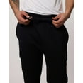 thumbnail image 4 of 3 Pack: Men's Cotton Fleece Cargo Jogger Sweatpants With Pockets, 4 of 6