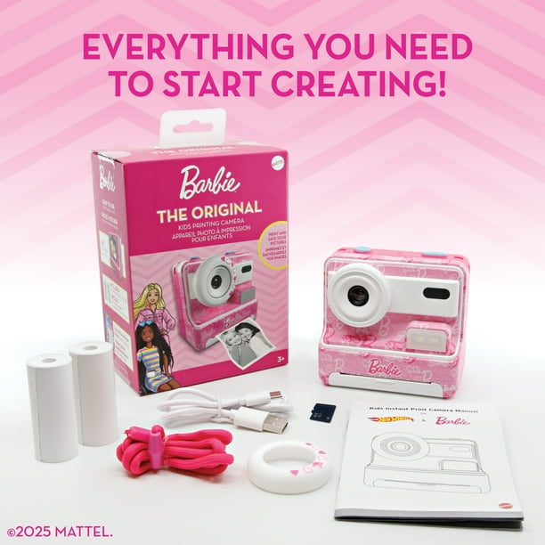Barbie The Original Kids Printing Camera, Kids Printing Camera
