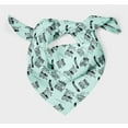 thumbnail image 3 of Bimba Green Dream Chaser Text Printed Pure Silk Scarf For Hair Neck Head Bandanas For Women 40 x 80 Inches, 3 of 6