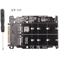 thumbnail image 3 of 10X 2 in 1 M.2 NVMe SATA U2PCB M.2 NVME SSD Key M Key B SSD to U.2 SFF-8639 Adapter PCIe M2 Converter Desktop Computer, 3 of 8