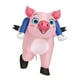 thumbnail image 4 of Cerdo inflable que cabalga con disfraz con soplador para adultos altos 59-74.8 pulgadas de rosa, 4 of 8