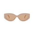 thumbnail image 4 of Only Moment Trendy Sunglasses for Women Plastic Classic Retro Trendy Designer Style Beige One Size, 4 of 4