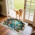 thumbnail image 4 of Vwrxbz 3D Visual Bath Mat Non Slip Crystal Velvet Optical Illusion Floor Mat Carp Fish Print Absorbent Bathroom Rug 50x80cm, 4 of 8