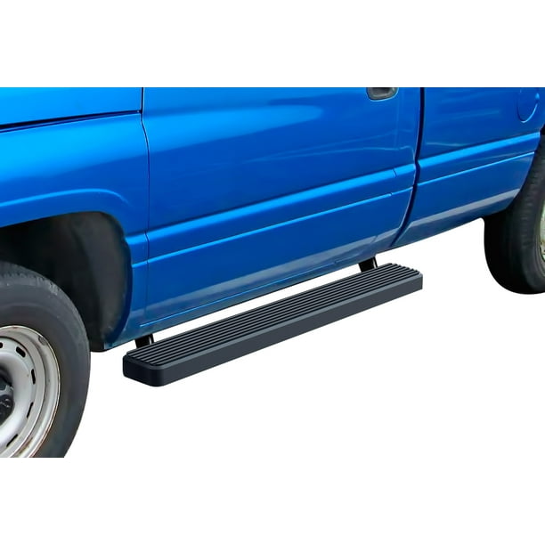 APS iBoard Running Boards 5in Black Compatible with Dodge Ram 1500 1994