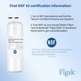 thumbnail image 4 of Flgsk SK01 3-Pack Refrigerator Water Filter, Compatible with Whirlpool, KitchenAid, Kenmore, 4 of 5