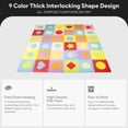 thumbnail image 2 of BalanceFrom 36-Pack 12”x12” Interlocking Puzzle Play Mat, 0.4” Thick, Shapes, 2 of 10