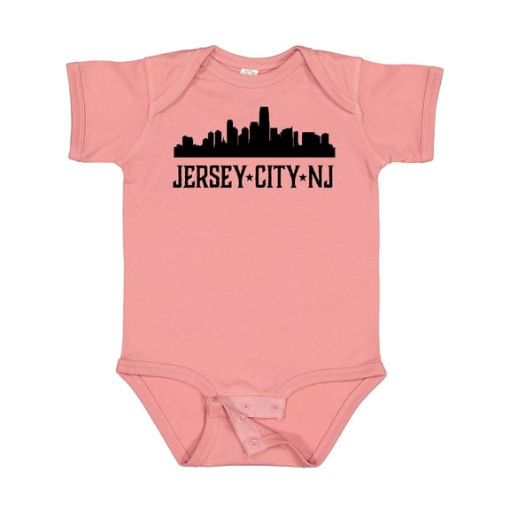 Inktastic Jersey City New Jersey City Skyline Boys or Girls Baby Bodysuit