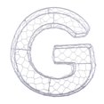 thumbnail image 2 of Romantic Iron Alphabet R Frame Wire Wreath Succulent Pot Wedding Decor, 2 of 6