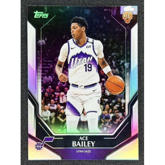2025-26 Topps Trading Card Ace Bailey Utah Jazz NBA-8 Topps Collector Kit Basketball