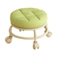 thumbnail image 1 of Peque de lana Rolling Roller Asiento de reposo para el pie Adulto Niño con cuero PU giratorio para el salón de la oficina de entrada Pedicure Bedside Verde, 1 of 8