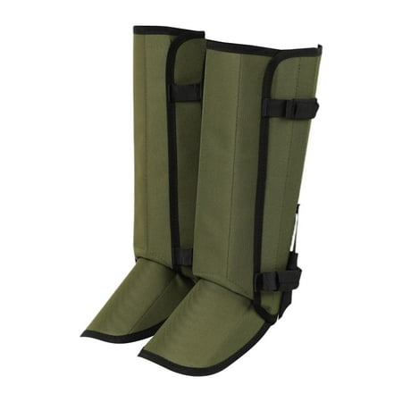 figatia 2 Pieces Leg Gaiters Boot Gaiters Breathable Portable Tear Resistant Unique Winter Shoe Covers Leg Warmers for Outdoor Sports Green