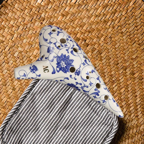 Ocarina Alto C de 12 agujeros con correa para el cuello y libro de música, ideal para amantes de la música, autoaprendizaje, profesionales y adultos. A