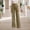 Army Green, variant on Women's New 2026 Loose Wide Leg Large Size Casual Washed Button Micro Horn Jeans Women's Casual Pants Women's Wide Leg Pants Blue XXL