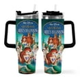 thumbnail image 2 of The Little Mermaid Large capacity car cup has an iconic print, is durable with insulation., 2 of 10