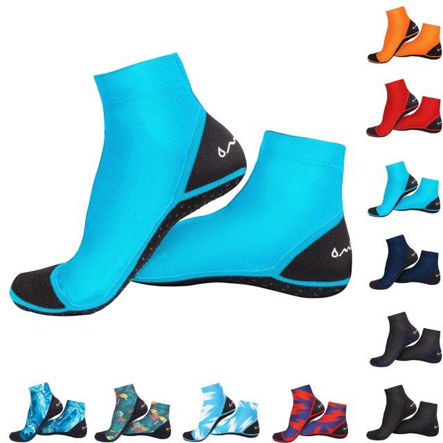 Calcetines acuáticos OmGear, resistentes a la arena, de secado rápido, talla XS