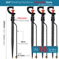 thumbnail image 1 of RBCFHl Rotating Sprinkler 180/360 Degrees Micro Spinning Spayers Head with Stake Garden Dirp Irrigation Watering Nozzles System He Qiyong unisex, 1 of 2