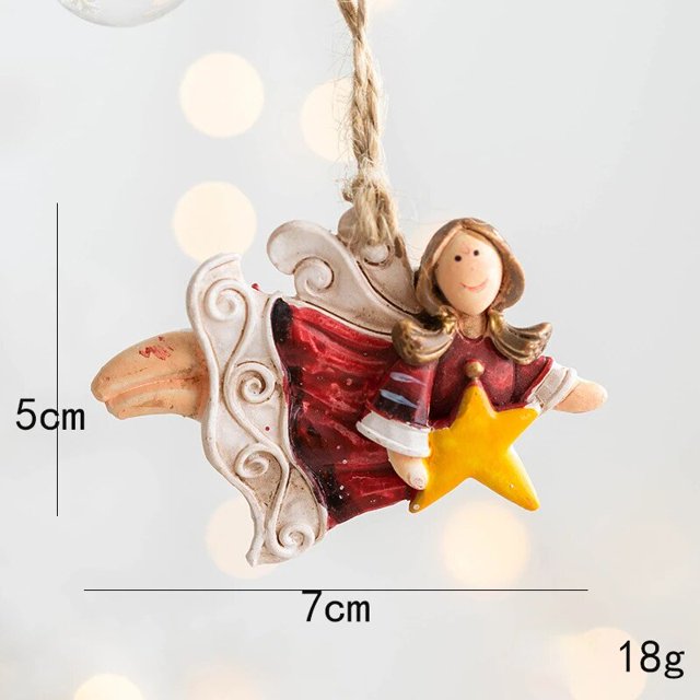 Colgante de resina de Papá Noel, muñeco de nieve, hombre de jengibre, decoración de árbol de Navidad, adornos DIY, juguetes para niños, Noel Kerst 2023