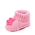 thumbnail image 6 of OOOUM Baby Booties Newborn Cozy Knit First Walkers Flower Soft Sole Infant Shoes,CN:One Size, 6 of 6