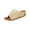 Khaki, variant on Black Women Everyday Slippers With Round Toe And Heel For Comfortable Use In Outdoor Indoor