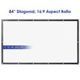 thumbnail image 3 of Yescom 84 Front Projection Screen Set with 10x8.5 Ft Adjustable Backdrop Stand Home, 3 of 10