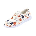 thumbnail image 2 of KEVCHE Halloween Womens Print Lace Up Walking Shoes, Casual Daily Wear Footwear with Comfortable Lightweight Design, Festive Halloween Flat Shoes for Seasonal Party, 2 of 5