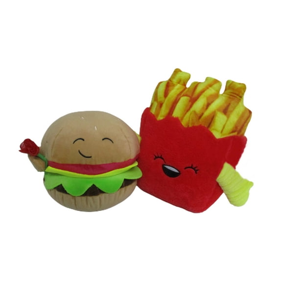 Medium Burger and Fries Plush, Multicolor, 9", Valentine's Day by Way To Celebrate