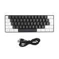 thumbnail image 2 of Mini Teclado RGB, Mini 61 Teclas Teclado mec&aacute;nico para Juegos, Interfaz Tipo C Plug and Play Teclado con Cable, Port&aacute;til Teclado Peque&ntilde;o Compacto para Jugar Oficina,Al, 2 of 9