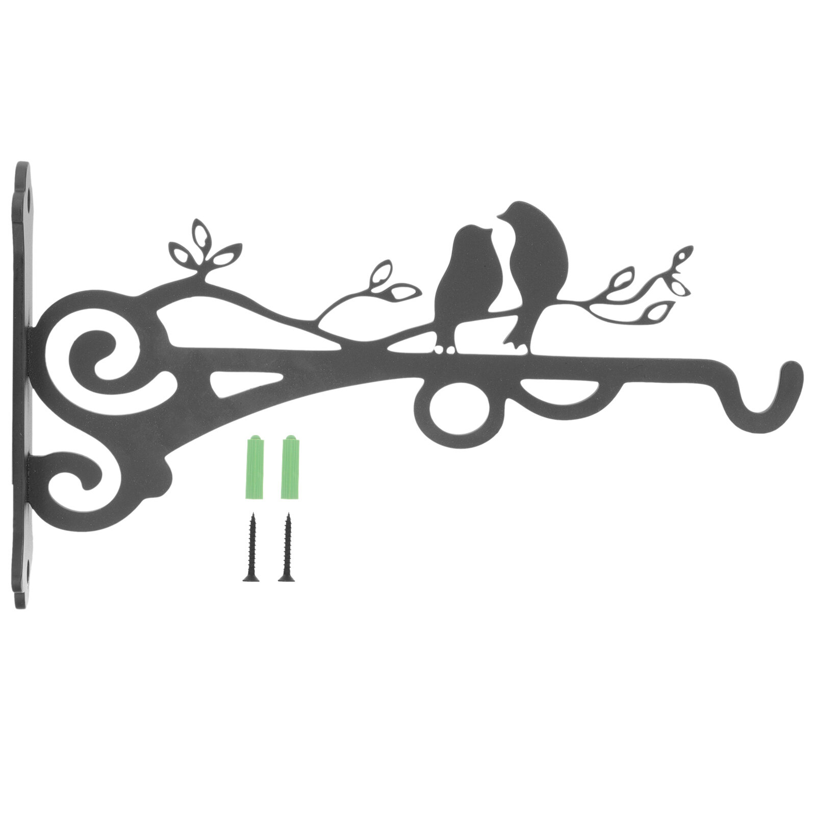 NUOLUX 1 set of Wallmounted Hook Iron Flower Basket Hook Decorative