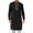 Black, variant on ZenCart Men's Kaftan Robe O-Neck Long Sleeve Abaya Breathable Button-up Thobe Arabic Ihram Clothing for Casual Occasions Prayers