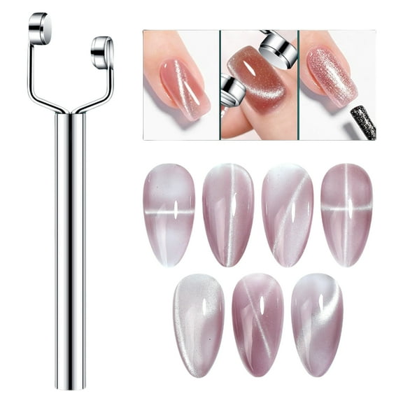 Huhudde Nails Magnet Tool Cats Eye Gel Nails Polish Magnet for Nails Art,Strong Nails Polish Magnets Nails Design Tool