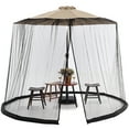thumbnail image 1 of Outdoor Patio Umbrella Screen Mosquito Netting for Patio Porch - Water Pipe Mosquito Net for 7-11ft Umbrellas Patio Umbrella Mosquito Net Fit for 7-9 People, 1 of 7