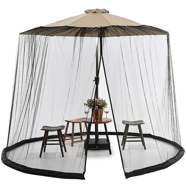 Mosquitera para sombrilla de exterior para patio y porche -
