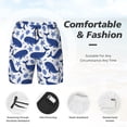 thumbnail image 5 of Daiia Whale Mens Swim Trunks Swim Shorts Quick Dry Swim Shorts with Mesh Lining Pockets-Medium, 5 of 9