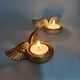 thumbnail image 2 of Candelabro de alas de ángel, estatua de resina, decoración del hogar, candelabro de oración, regalo, artesanía de resina, candelabro de alas de ángel oscilantes, A2 piezas TUNC Sencillez, 2 of 5