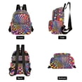 thumbnail image 4 of FORMRS Mini Backpack Purse for Women Travel Daypack Casual Shoulder Bag, Colorful Wavy Plaid, 4 of 7