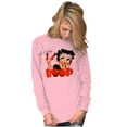 thumbnail image 3 of Vintage Betty Boop Cartoon Cherry Women's Long Sleeve T Shirt Brisco Brands S, 3 of 5