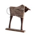 thumbnail image 2 of Figura de toro moderna, adorno de mesa, escultura de buey de resina decorativa pintada a mano, 25 x 6,5 x 30 cm, para sala de estar, multiusos, 2 of 9