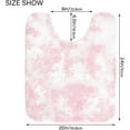 thumbnail image 4 of GZHJMY Rose Gold Marble Pink Tie Dye Bath Mat for Bathroom Rugs Rectangle Carpet for Shower, Fluffy Absorbent & Machine Washable, 16x24 Inch Carpet Runner, 4 of 5