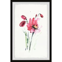 Parvez Taj Blooming Pink Smudge Framed Wall Art