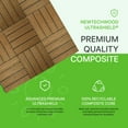 thumbnail image 2 of UltraShield Naturale 1 ft. x 1 ft. Quick Deck Outdoor Composite Deck Tile in Peruvian Teak (10 sq. ft. Per Box), 2 of 6