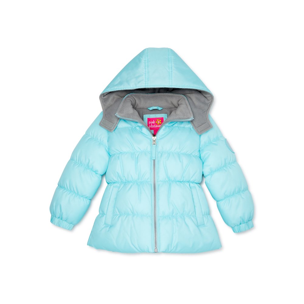 Pink Platinum Pink Platinum Baby Toddler Girl Solid Winter Jacket