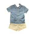 thumbnail image 2 of Carter's Infant/Toddler Boys 3-Piece Short Sleeve Romper and Shorts Playwear Set (Pineapple Denim, 3M), 2 of 2