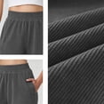 thumbnail image 5 of Bnwani Women Pants, straight-leg Daily Elastic Waist Fashion Trousers with Pockets, 5 of 9