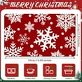 thumbnail image 2 of Snowflake Dish Drying Mat for Kitchen Counter 12x20 Inch Christmas Coffee Bar Mat Small Absorbent Holiday Dish Drainer Pad for Winter Kitchen Decor, 2 of 7