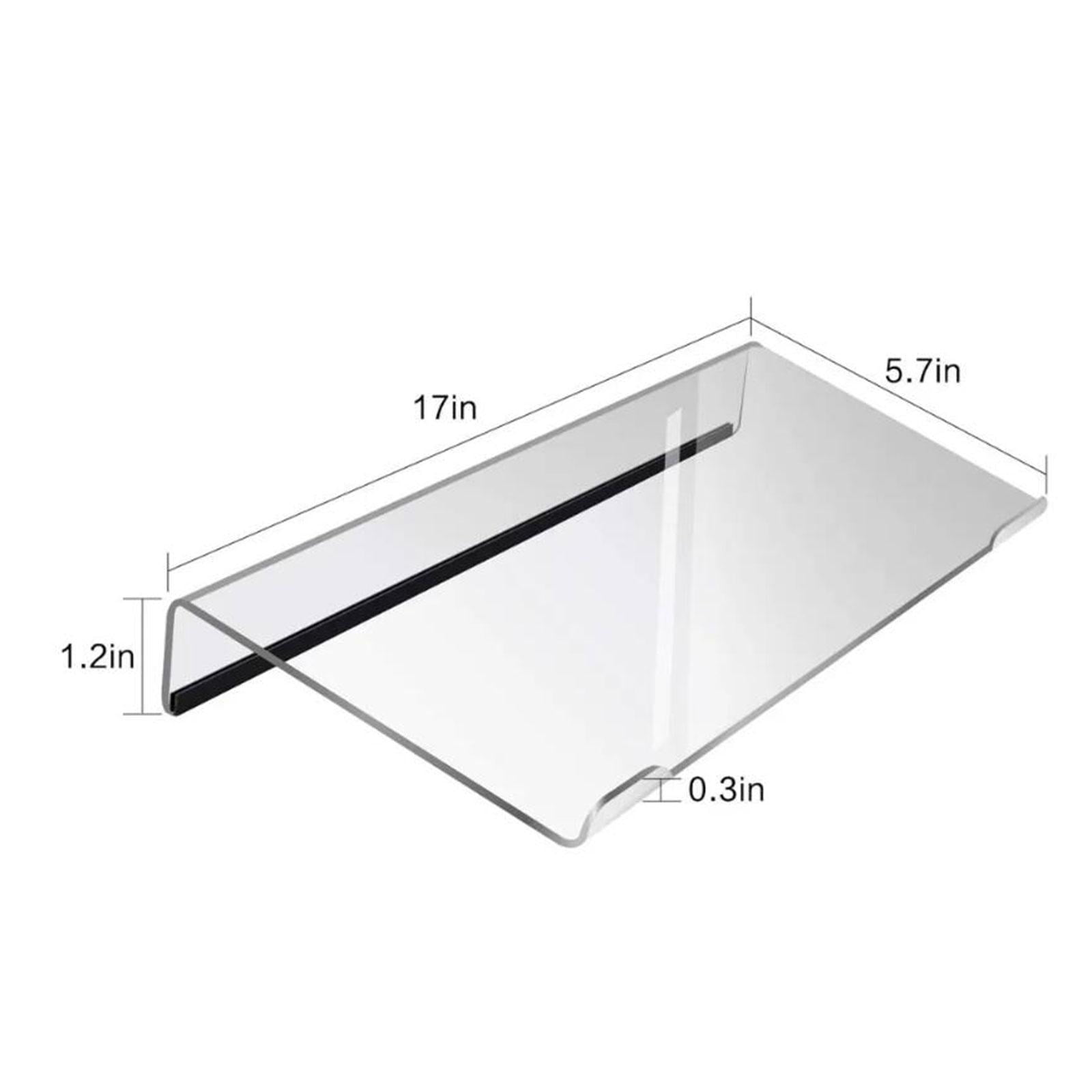 PETSOLA Acrylic Keyboard Holder, Computer Keyboard Stand, Acrylic Tilted Keyboard Holder Tilt PC Keyboard Stand Riser for Home Office
